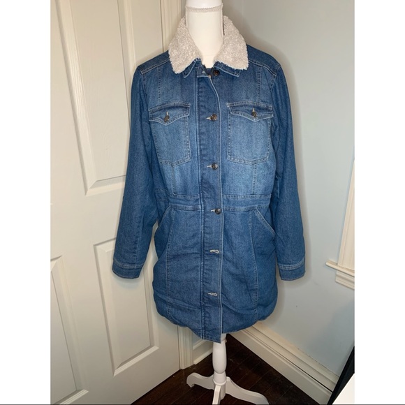 Steve Madden Denim Walker Jacket - Picture 6 of 8